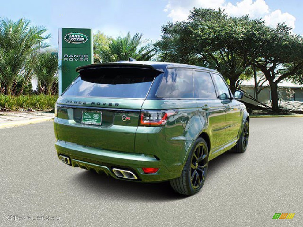 2020 Range Rover Sport SVR - British Racing Green Metallic / Ebony/Tan photo #3