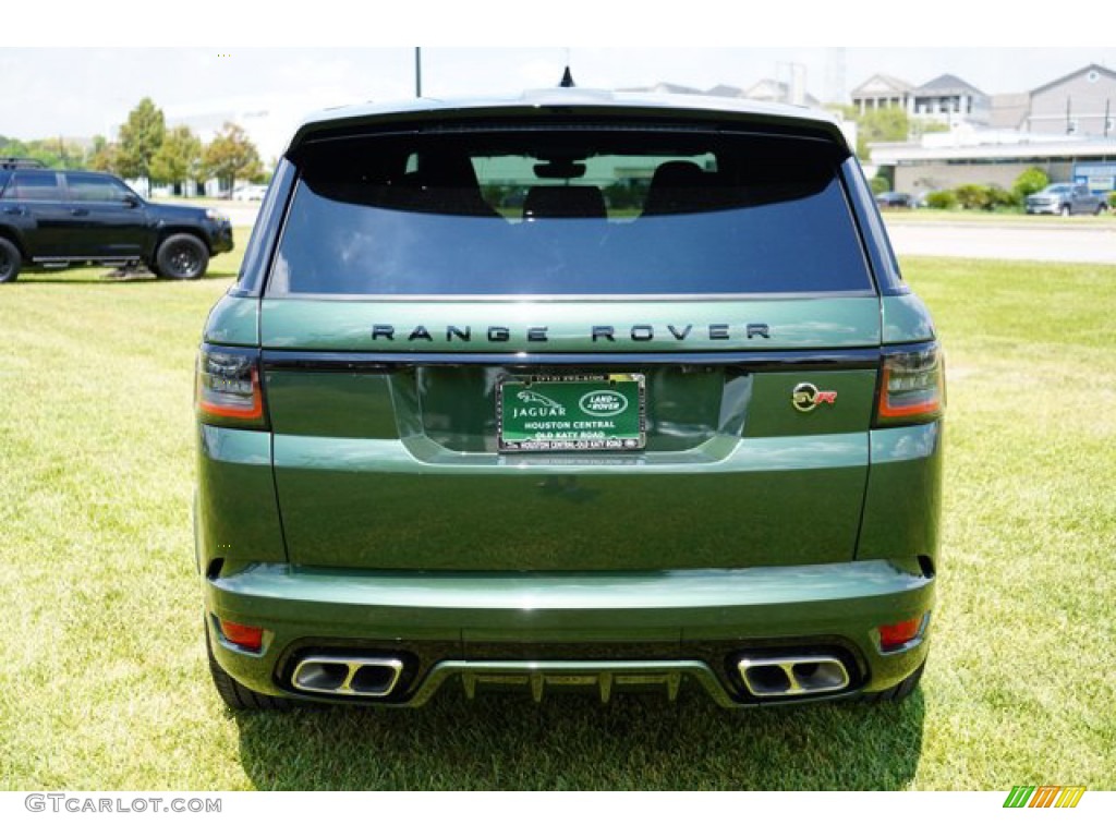 2020 Range Rover Sport SVR - British Racing Green Metallic / Ebony/Tan photo #8