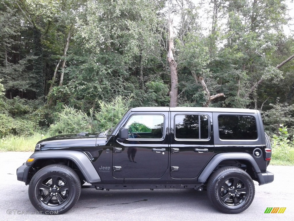 Black 2020 Jeep Wrangler Unlimited Altitude 4x4 Exterior Photo #139311184
