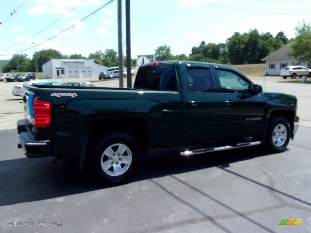 2015 Silverado 1500 LT Double Cab 4x4 - Rainforest Green Metallic / Jet Black photo #4