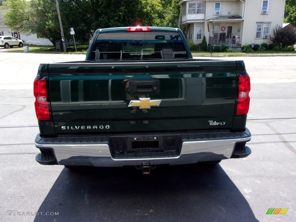 2015 Silverado 1500 LT Double Cab 4x4 - Rainforest Green Metallic / Jet Black photo #5