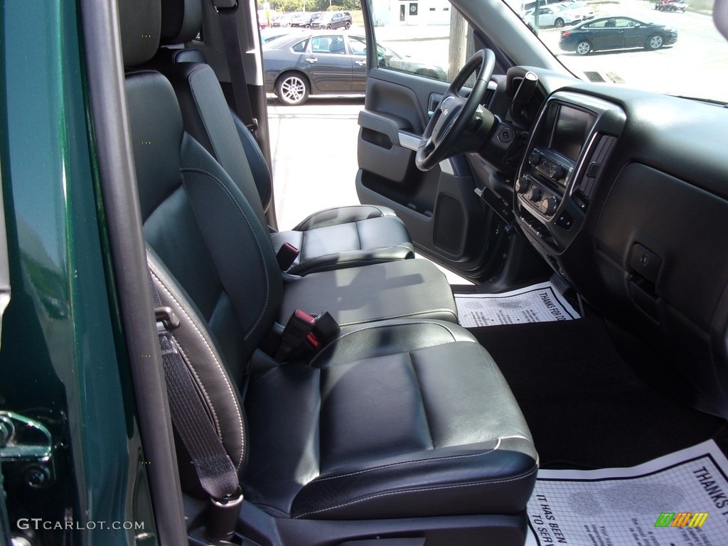 2015 Silverado 1500 LT Double Cab 4x4 - Rainforest Green Metallic / Jet Black photo #17