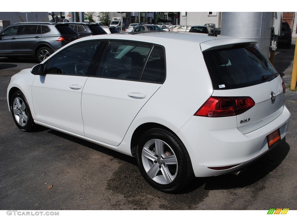 2017 Golf 4 Door 1.8T Wolfsburg - Pure White / Titan Black photo #6