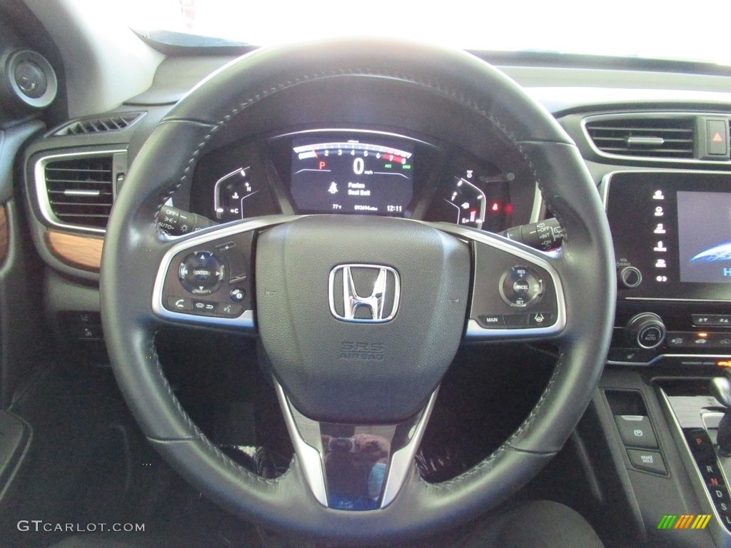 2019 Honda CR-V Touring AWD Black Steering Wheel Photo #139313149