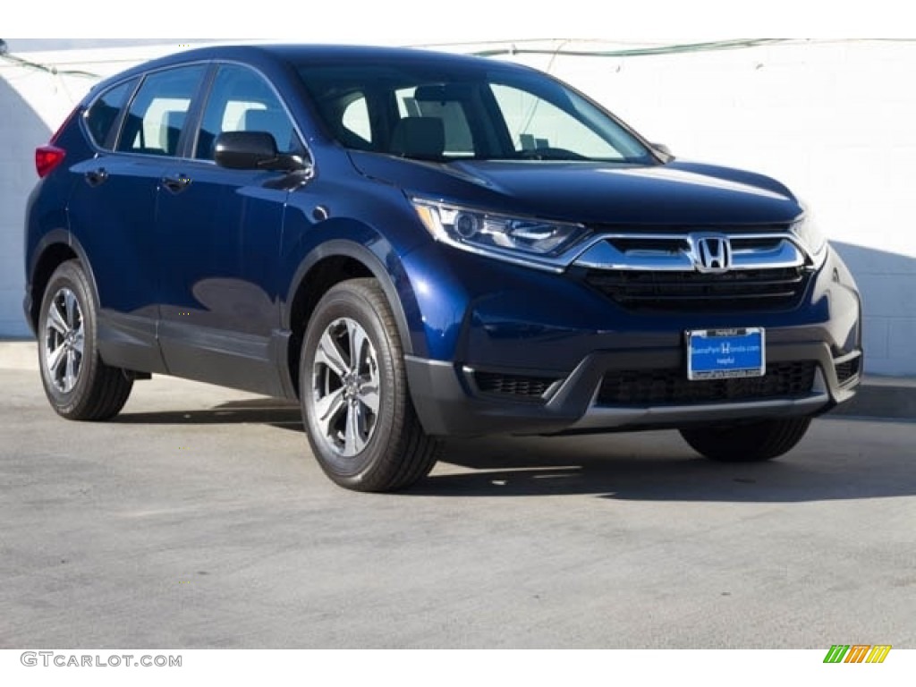 2020 CR-V LX - Obsidian Blue Pearl / Gray photo #1