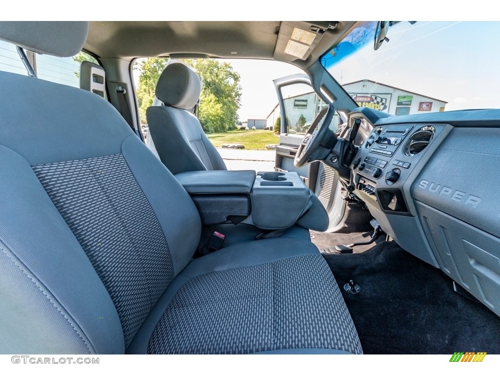 2012 F250 Super Duty XLT SuperCab 4x4 - Oxford White / Steel photo #32