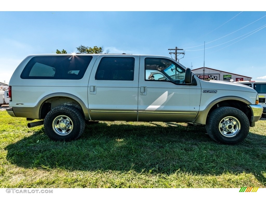 2002 Excursion Limited 4x4 - Oxford White / Medium Parchment photo #3