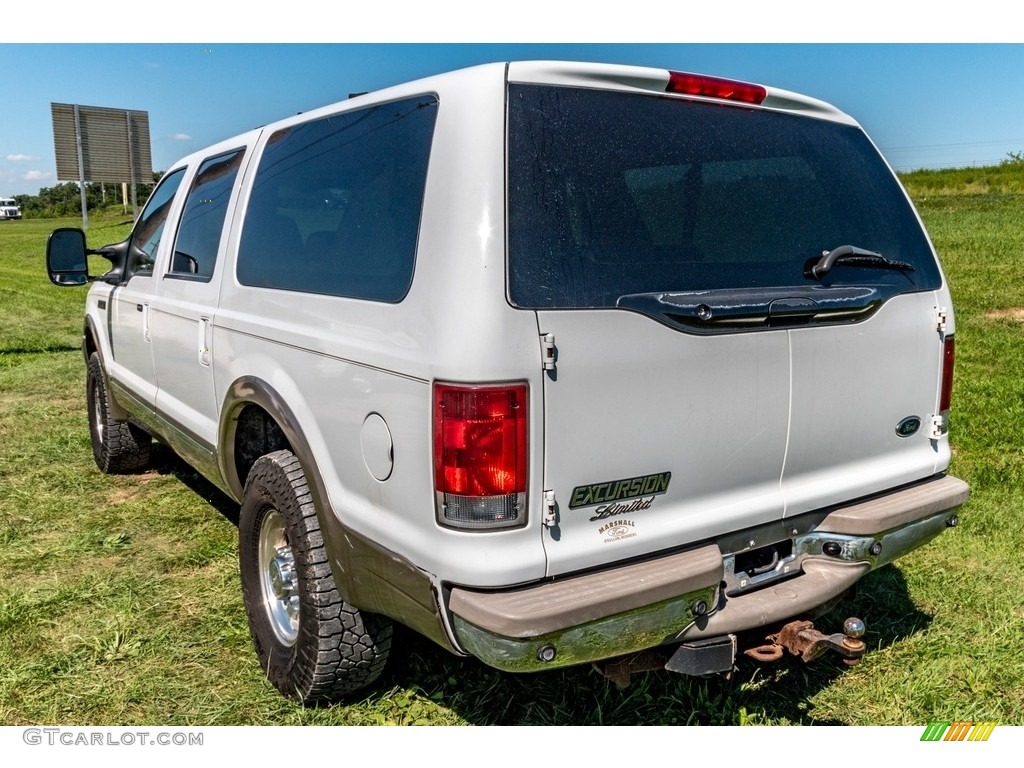 2002 Excursion Limited 4x4 - Oxford White / Medium Parchment photo #6