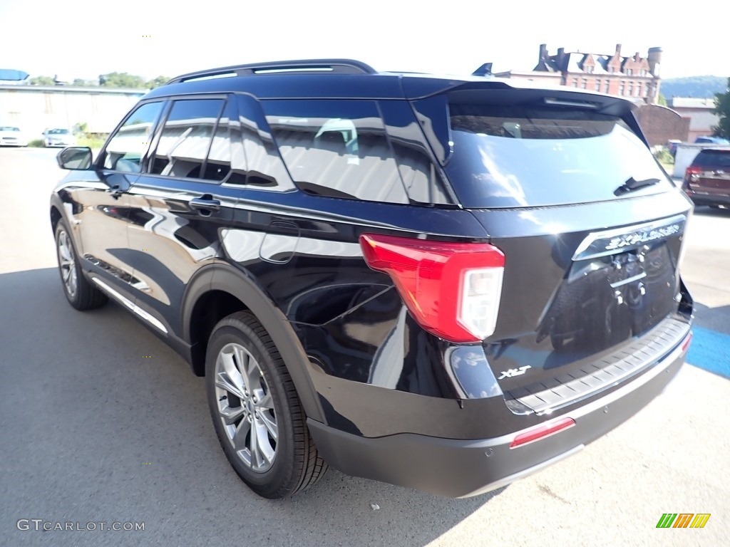 2020 Explorer XLT 4WD - Agate Black Metallic / Ebony photo #6