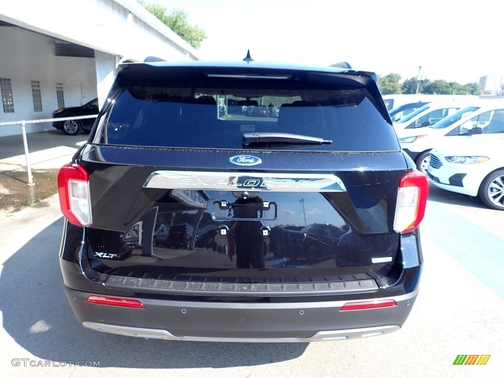 2020 Explorer XLT 4WD - Agate Black Metallic / Ebony photo #7
