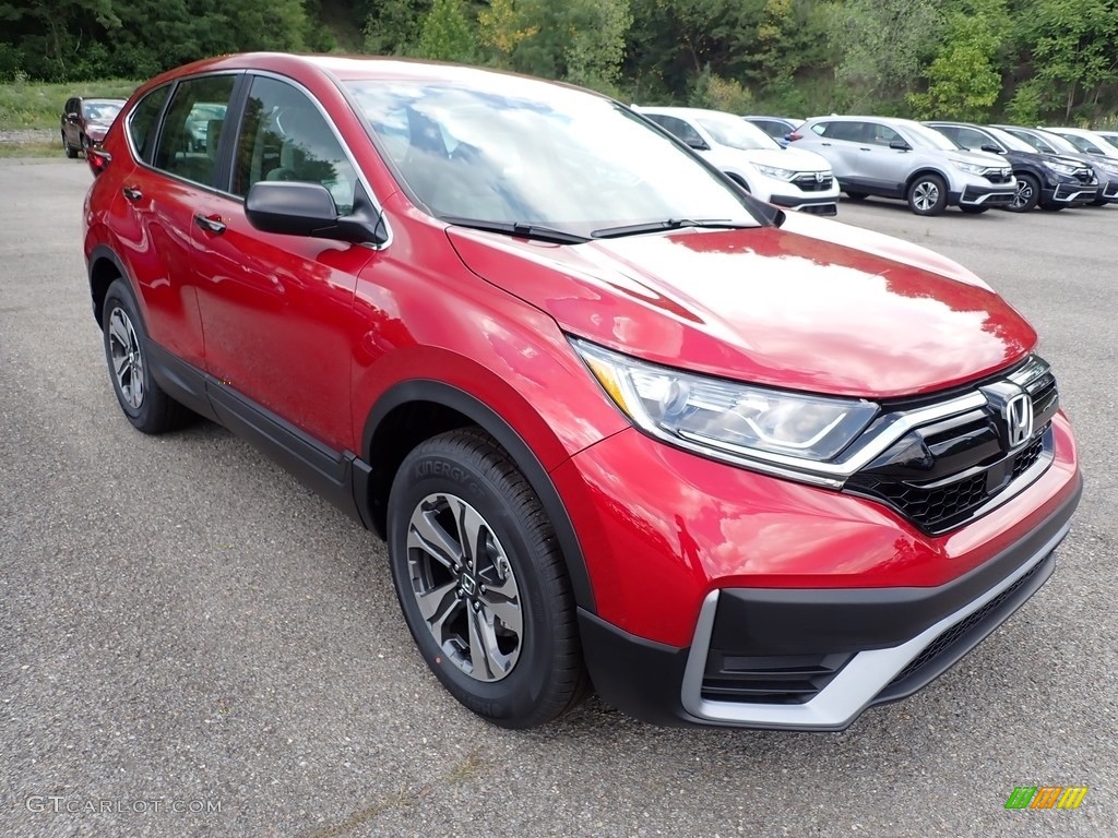 2020 CR-V LX AWD - Radiant Red Metallic / Gray photo #7