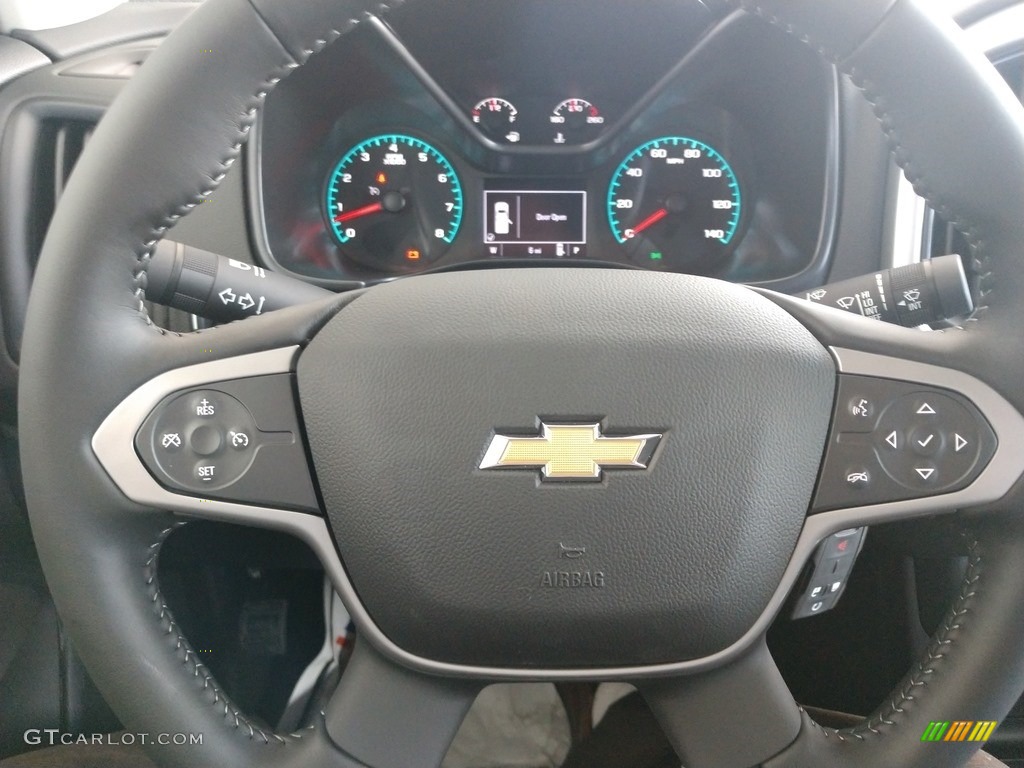 2021 Chevrolet Colorado WT Extended Cab Jet Black Steering Wheel Photo #139321830