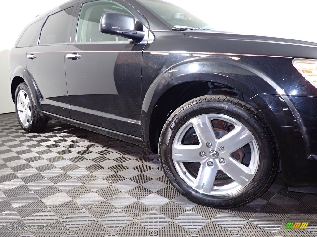 2010 Journey R/T - Brilliant Black Crystal Pearl / Dark Slate Gray photo #3