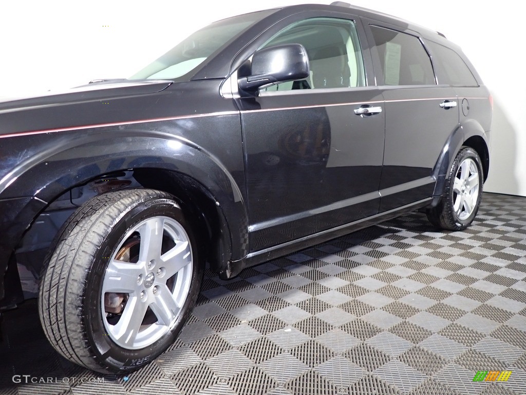 2010 Journey R/T - Brilliant Black Crystal Pearl / Dark Slate Gray photo #8