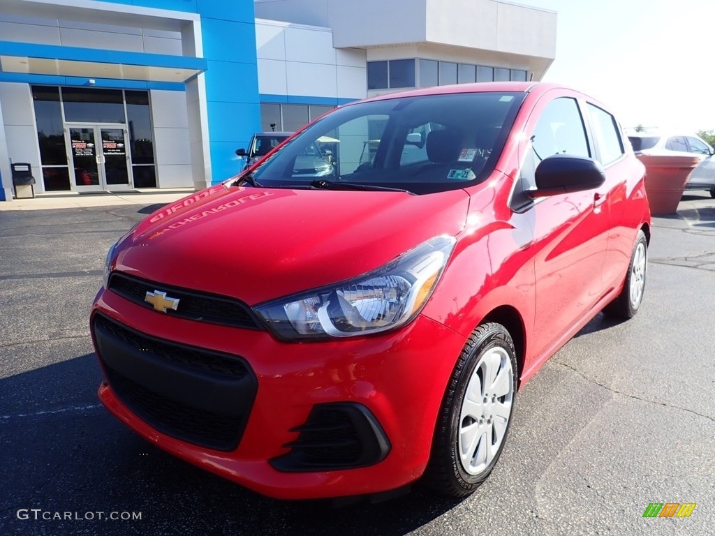 2017 Spark LS - Red Hot / Jet Black photo #2