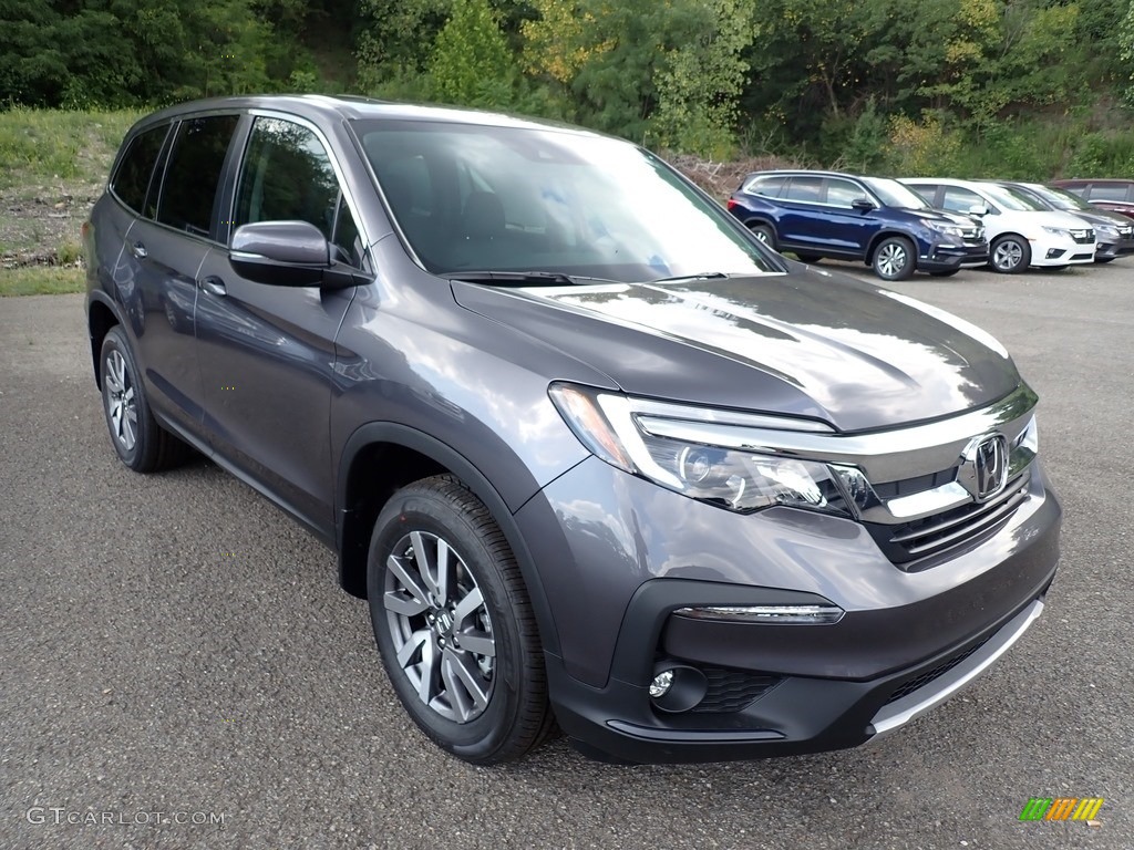 Modern Steel Metallic 2021 Honda Pilot EX-L AWD Exterior Photo #139324646