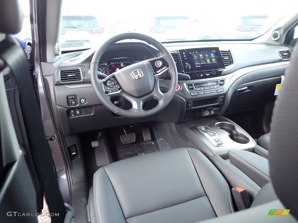 Black Interior 2021 Honda Pilot EX-L AWD Photo #139324744