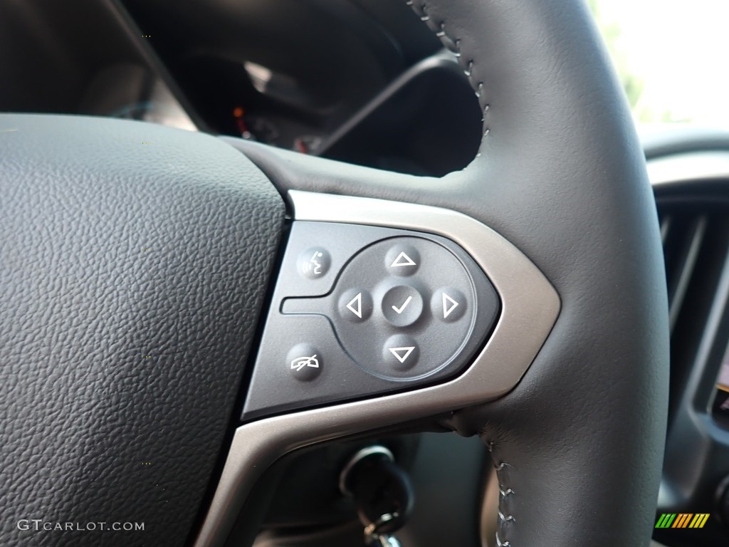 2021 Chevrolet Colorado Z71 Crew Cab 4x4 Jet Black/­Dark Ash Steering Wheel Photo #139326073