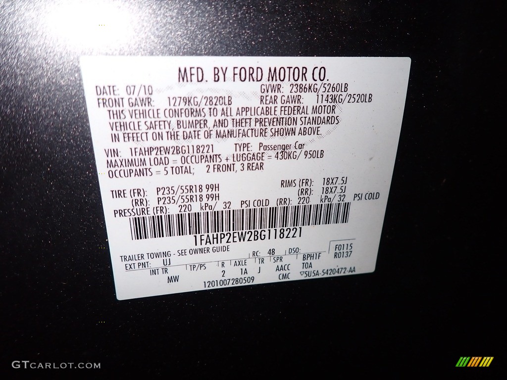 2011 Taurus SEL - Sterling Grey / Light Stone photo #32
