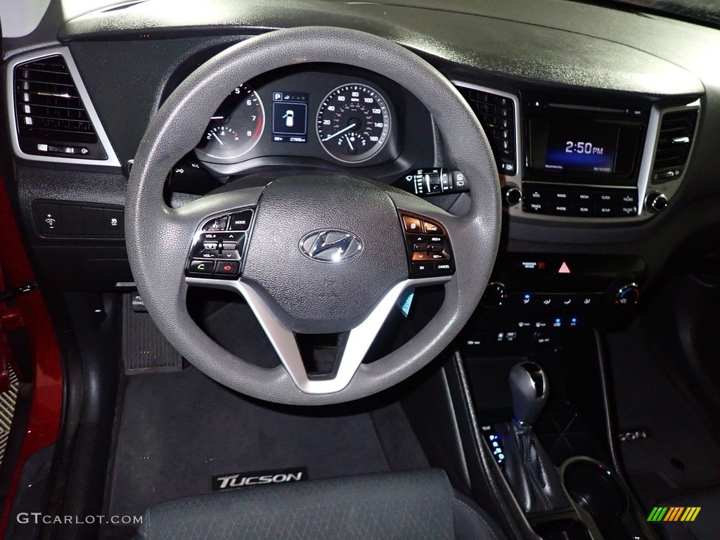 2018 Hyundai Tucson SE Black Steering Wheel Photo #139326827