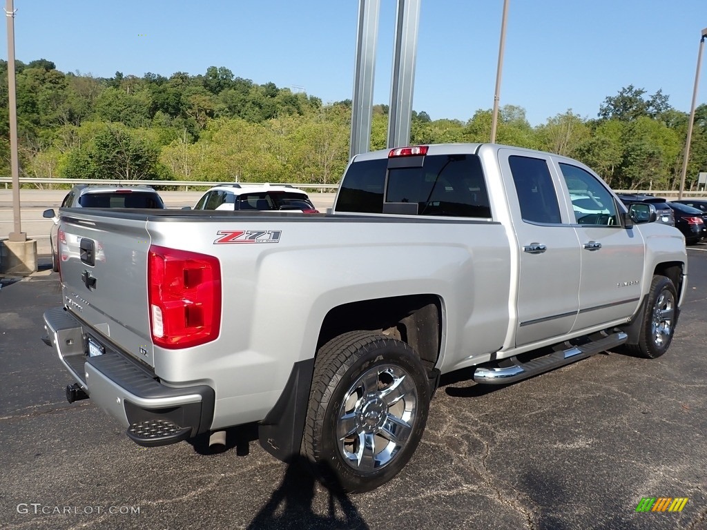 2017 Silverado 1500 LTZ Double Cab 4x4 - Silver Ice Metallic / Jet Black photo #8