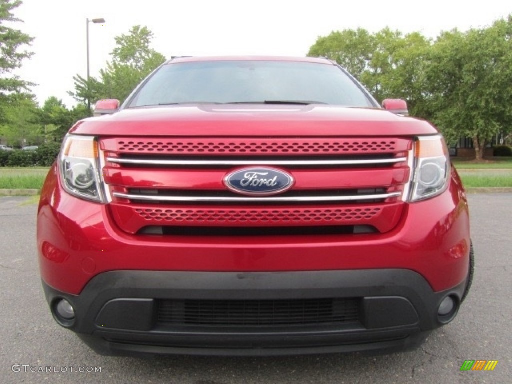 2012 Explorer Limited - Red Candy Metallic / Medium Light Stone photo #4