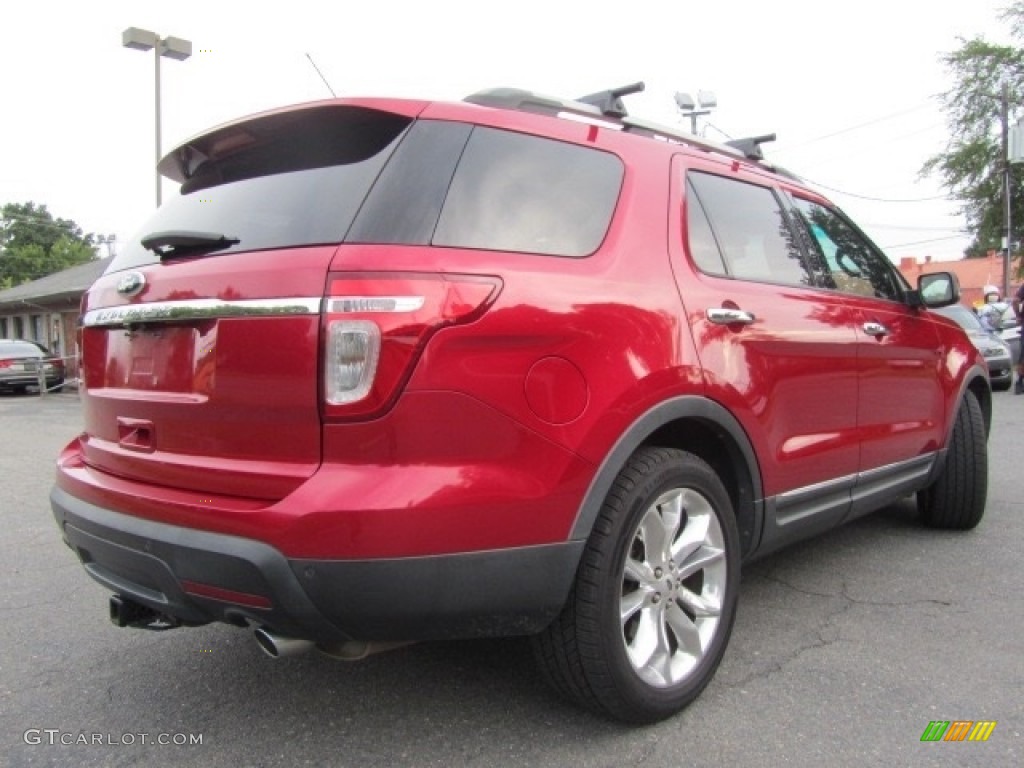 2012 Explorer Limited - Red Candy Metallic / Medium Light Stone photo #10