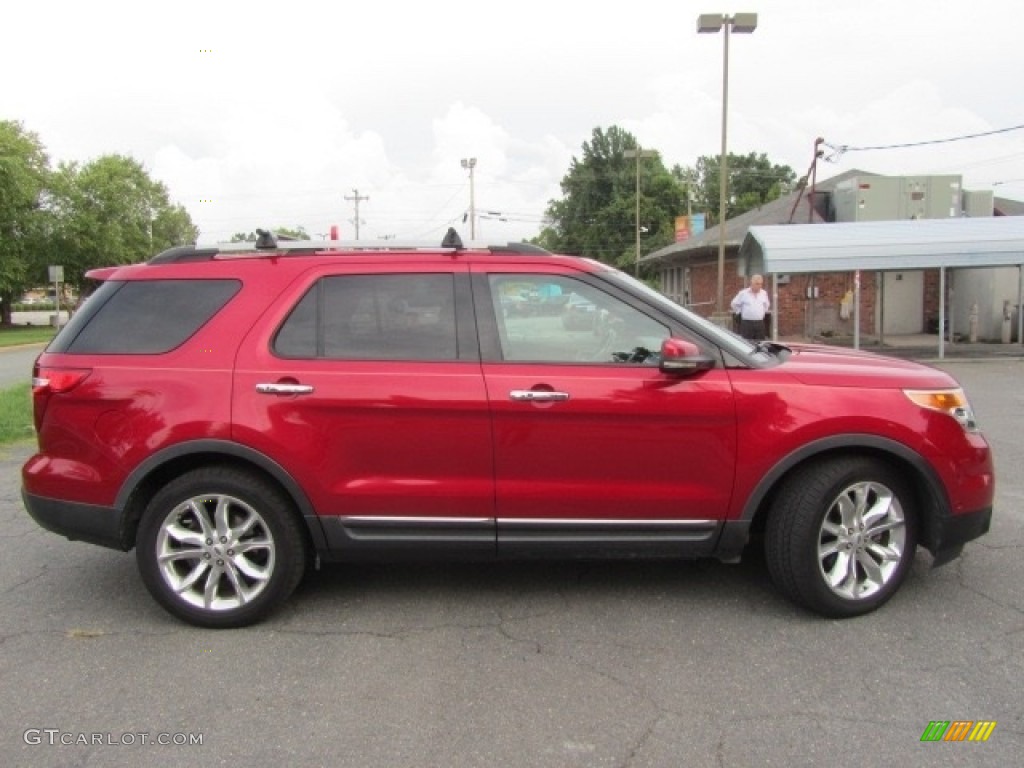 2012 Explorer Limited - Red Candy Metallic / Medium Light Stone photo #11