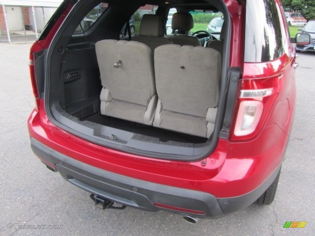 2012 Explorer Limited - Red Candy Metallic / Medium Light Stone photo #21