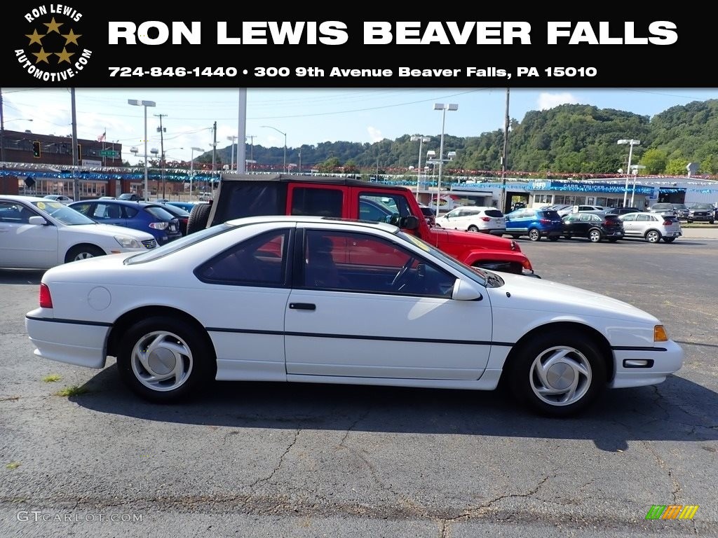 1989 Thunderbird SC Super Coupe - White / Red photo #1