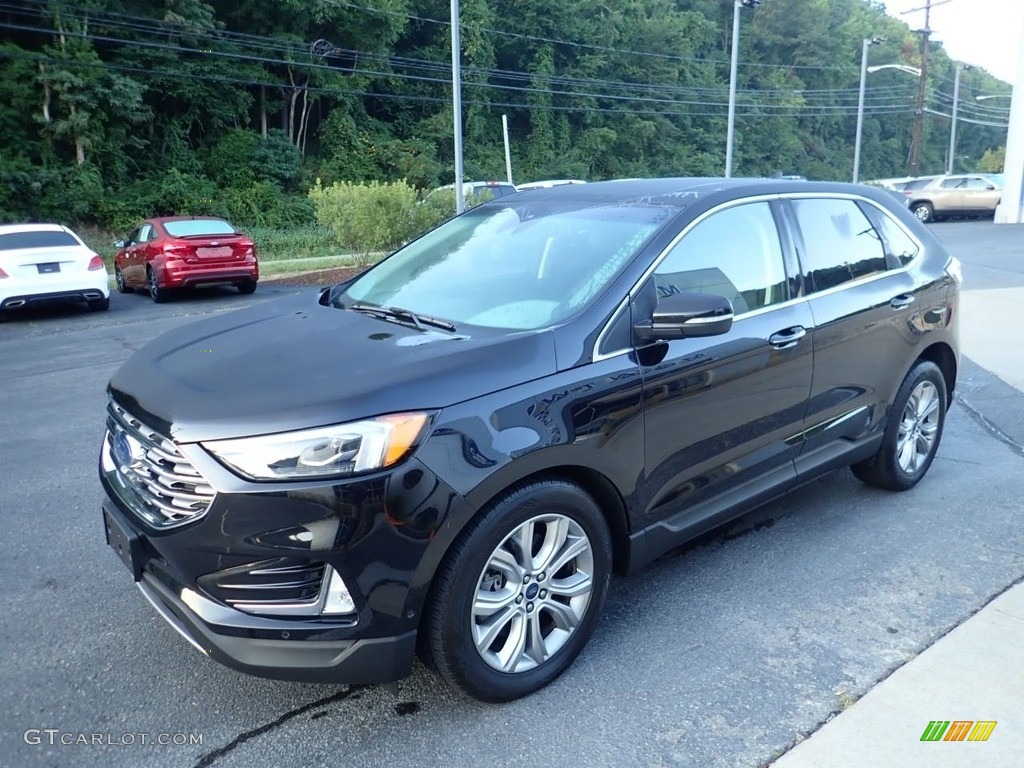 Agate Black 2019 Ford Edge Titanium AWD Exterior Photo #139328200