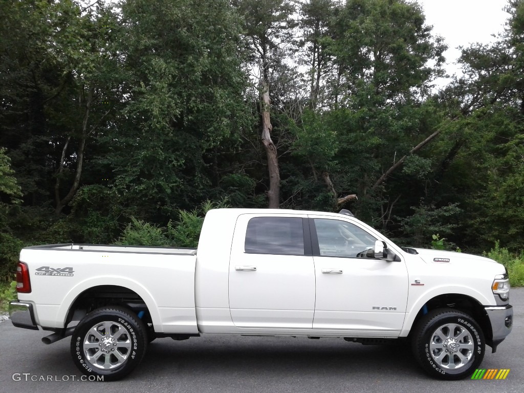 Pearl White 2020 Ram 2500 Laramie Mega Cab 4x4 Exterior Photo #139329359