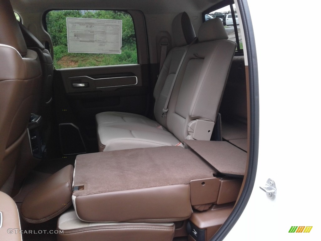 2020 2500 Laramie Mega Cab 4x4 - Pearl White / Mountain Brown/Light Frost Beige photo #15