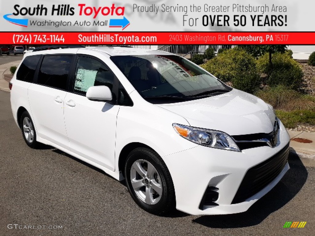 Super White Toyota Sienna