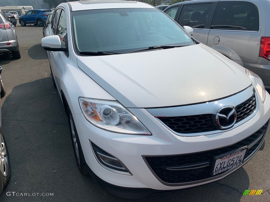 Crystal White Pearl Mica 2012 Mazda CX-9 Grand Touring Exterior Photo #139331516