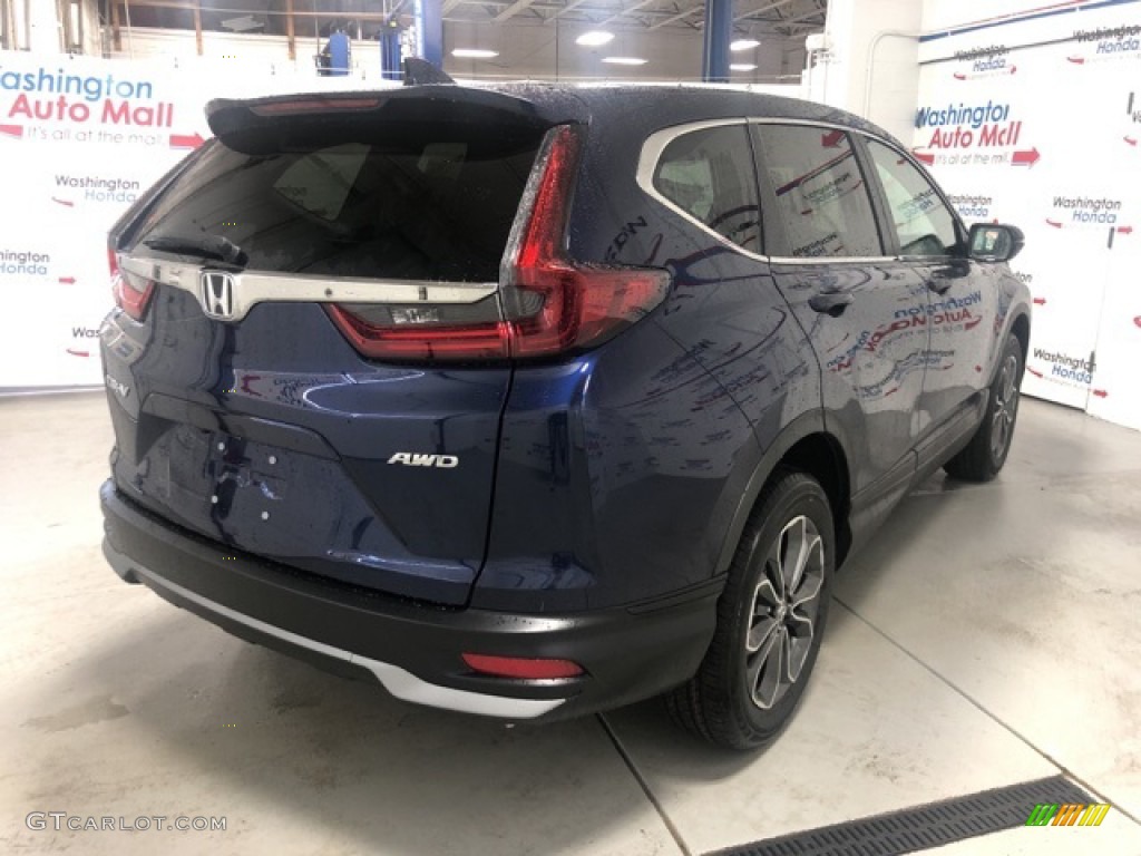 2020 CR-V EX AWD - Obsidian Blue Pearl / Gray photo #3