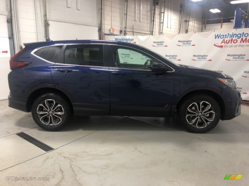 2020 CR-V EX AWD - Obsidian Blue Pearl / Gray photo #4