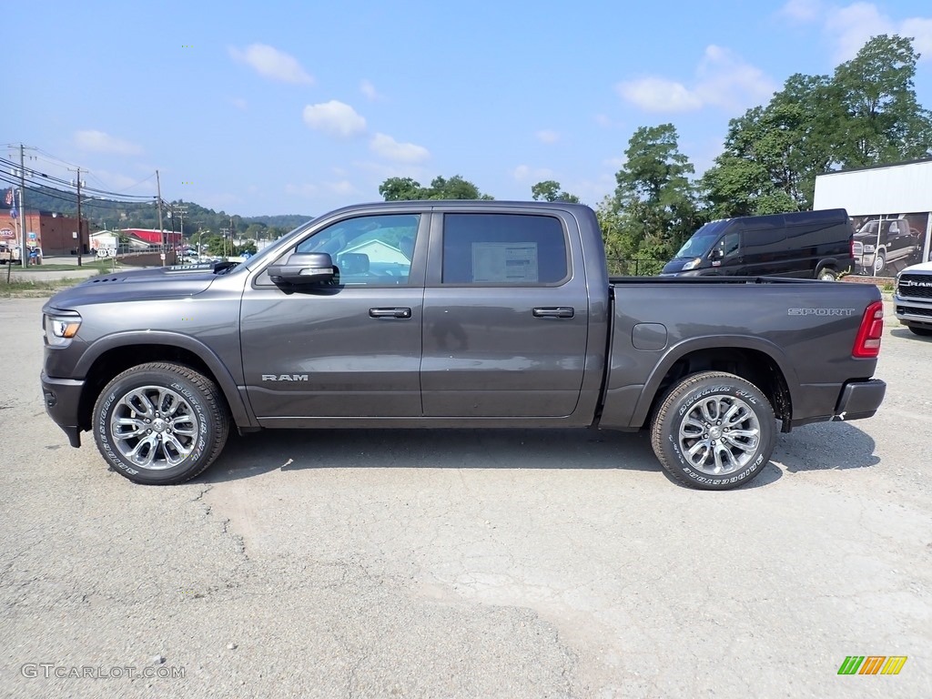 2020 1500 Laramie Crew Cab 4x4 - Granite Crystal Metallic / Black photo #2