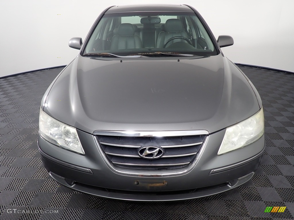 2009 Sonata Limited V6 - Willow Gray / Gray photo #6