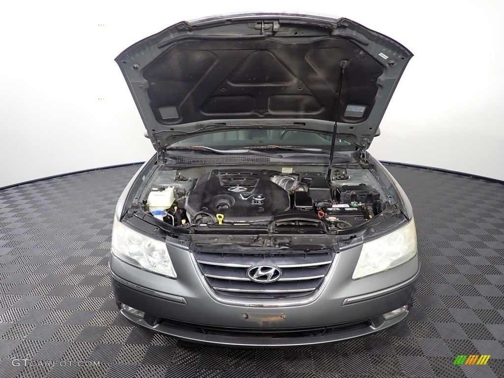2009 Sonata Limited V6 - Willow Gray / Gray photo #7