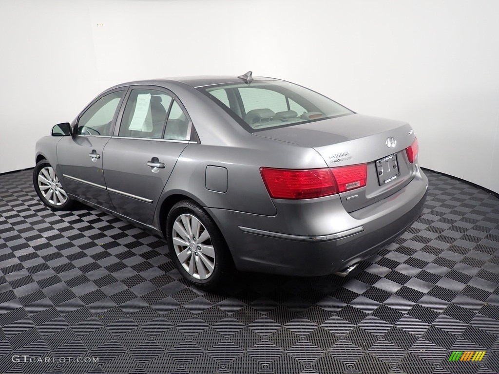 2009 Sonata Limited V6 - Willow Gray / Gray photo #12