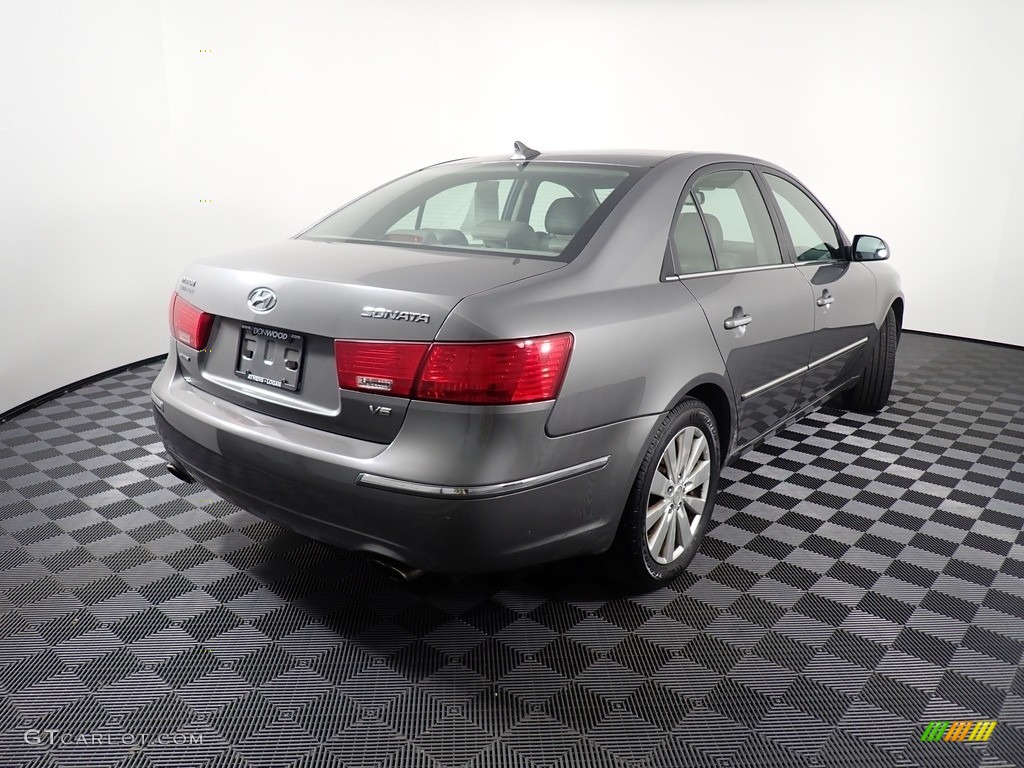 2009 Sonata Limited V6 - Willow Gray / Gray photo #16