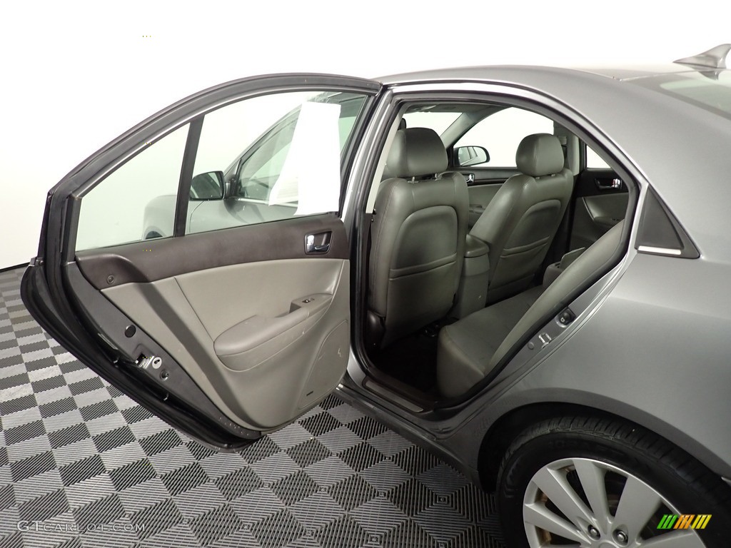 2009 Sonata Limited V6 - Willow Gray / Gray photo #24