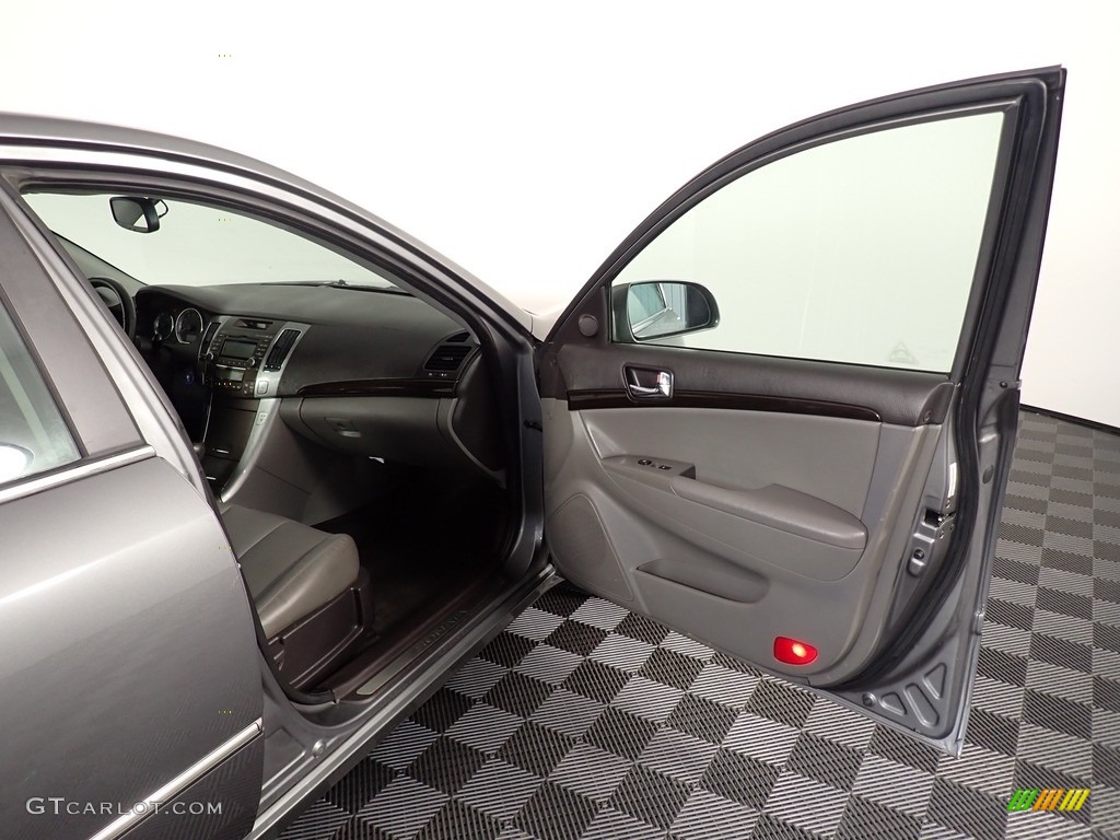 2009 Sonata Limited V6 - Willow Gray / Gray photo #29