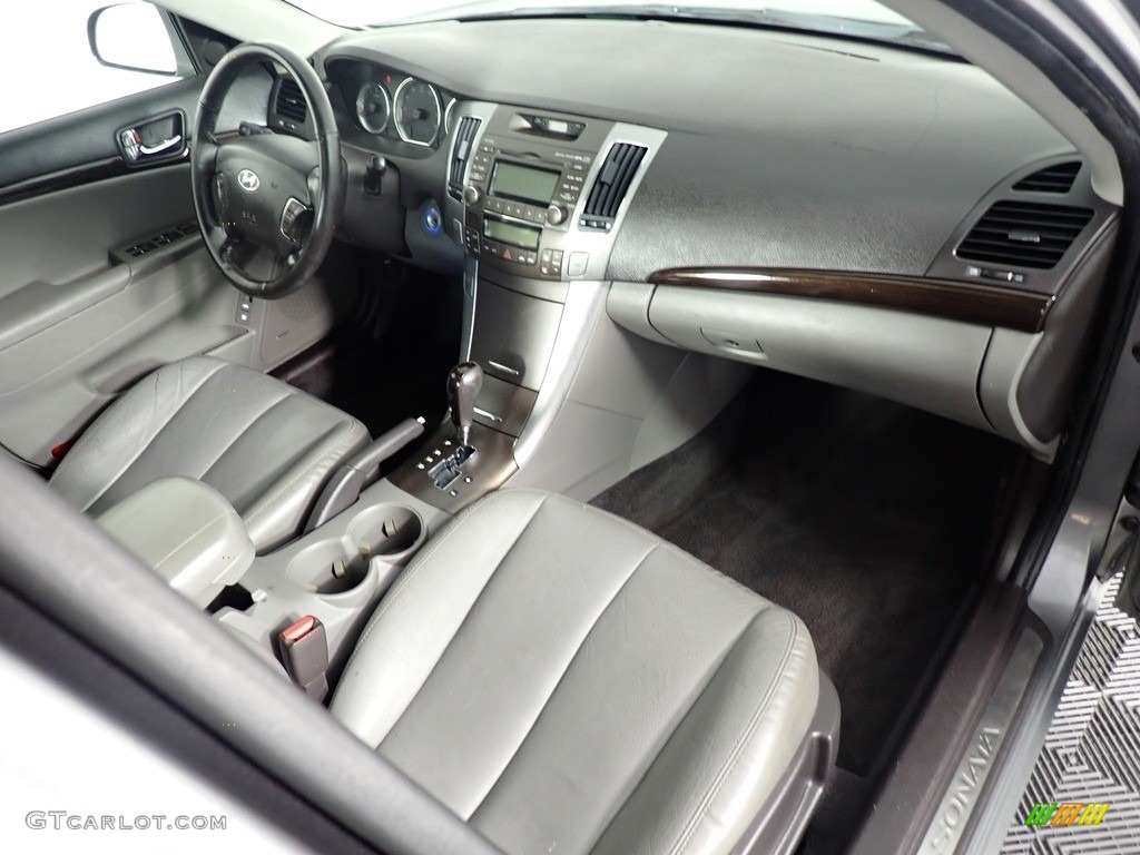 2009 Sonata Limited V6 - Willow Gray / Gray photo #31