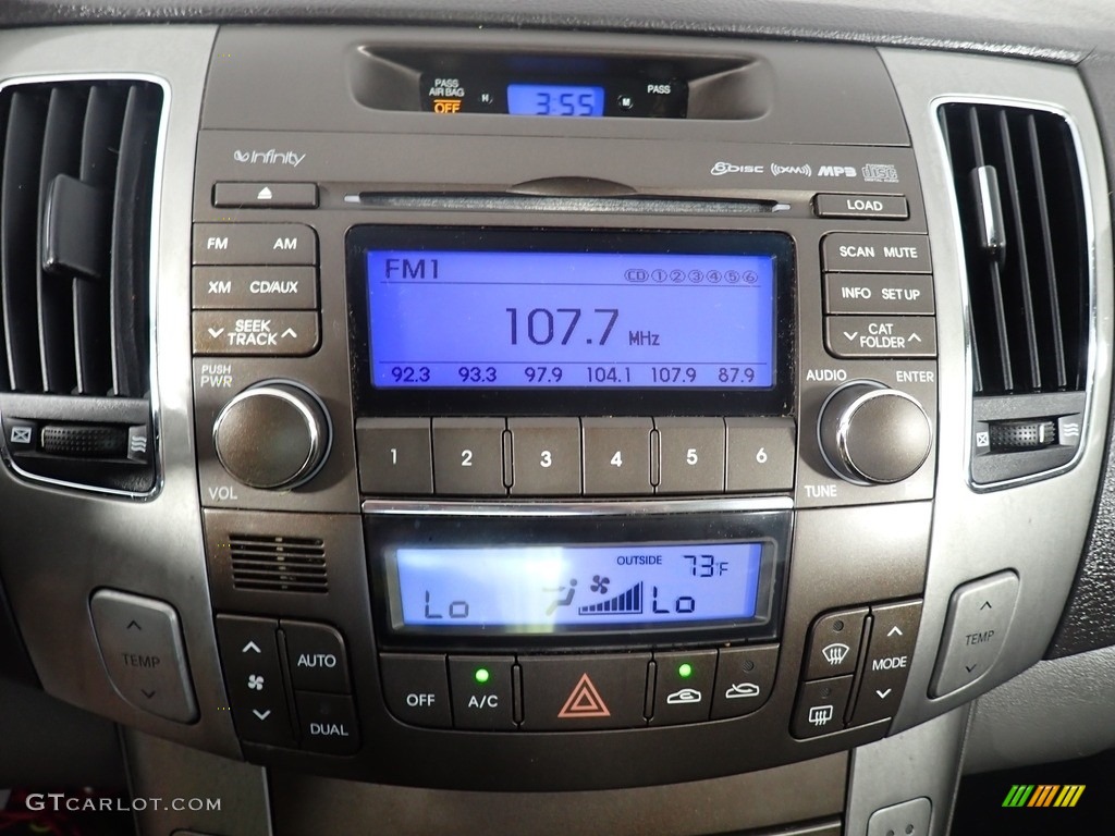2009 Sonata Limited V6 - Willow Gray / Gray photo #38