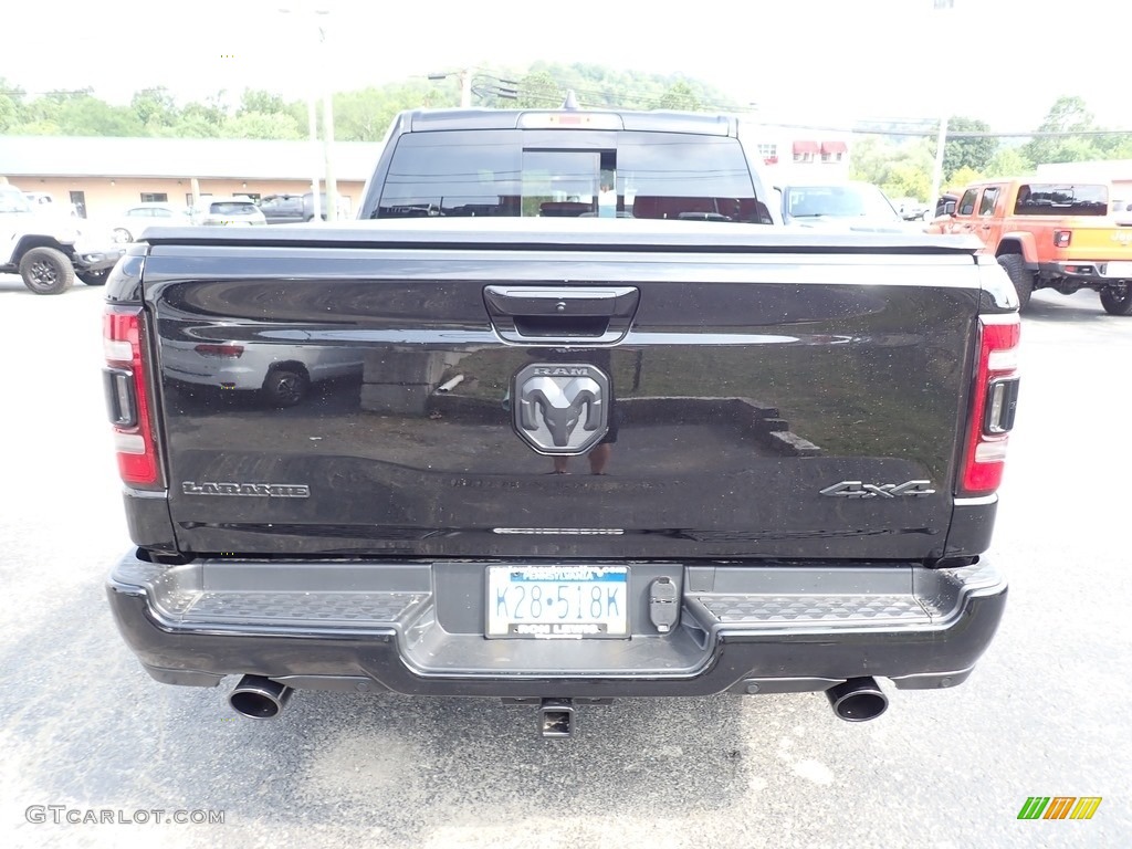 2020 1500 Laramie Crew Cab 4x4 - Diamond Black Crystal Pearl / Black photo #5