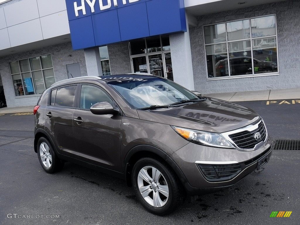 2013 Sportage LX AWD - Sand Track / Black photo #1