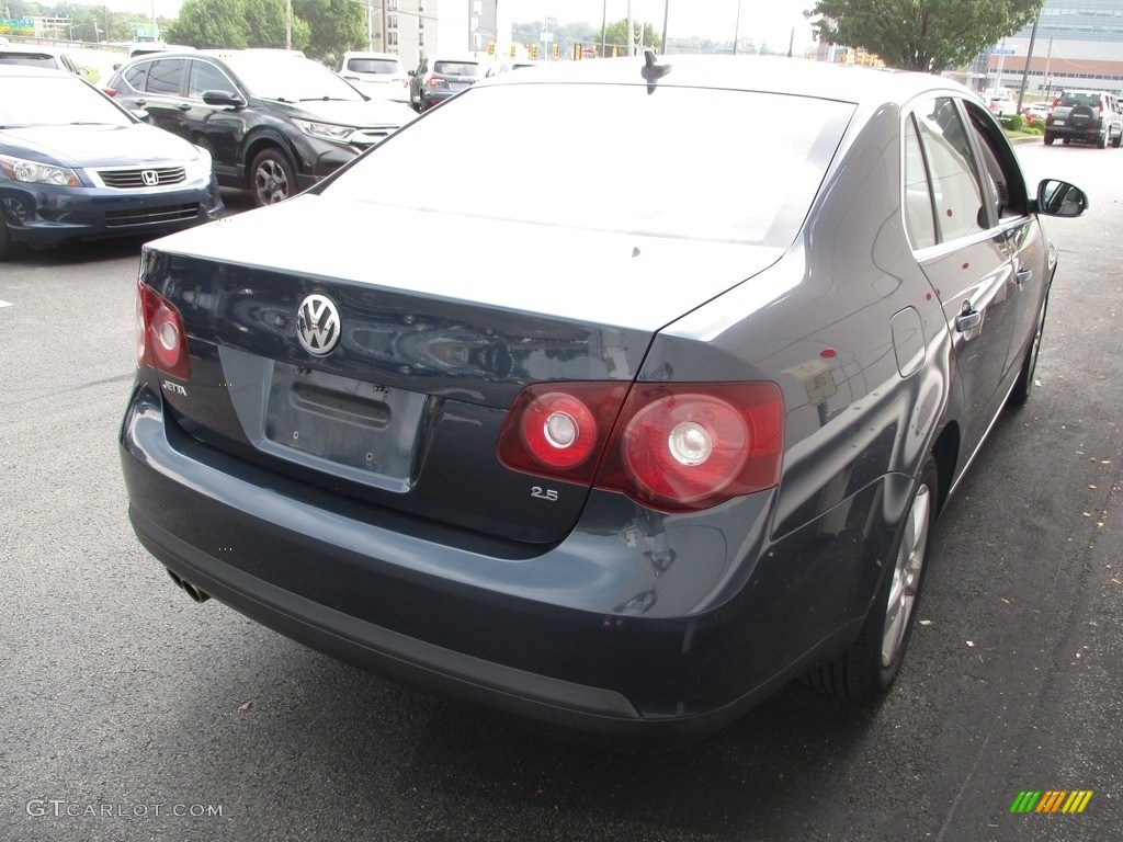 2008 Jetta SE Sedan - Blue Graphite Metallic / Art Grey photo #5