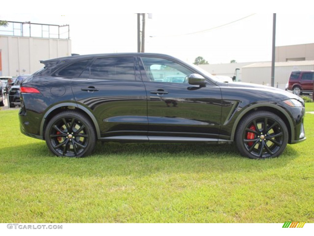 Santorini Black Metallic 2020 Jaguar F-PACE SVR Exterior Photo #139341696